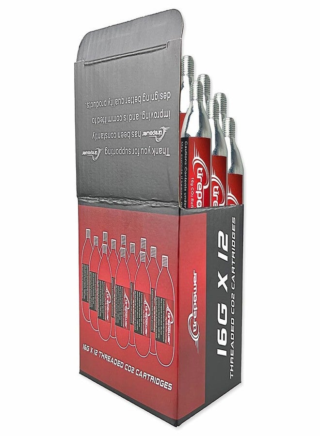 Ctrepower 16g Threaded CO2 Cartridges - 12pcs CO2 Canisters for CO Inflator - Quick Inflation for Road, MTB, Hybrid Bikes - Portable, Durable, Essential for On-The-Go Repairs (12pcs Cartridges) - Image 5