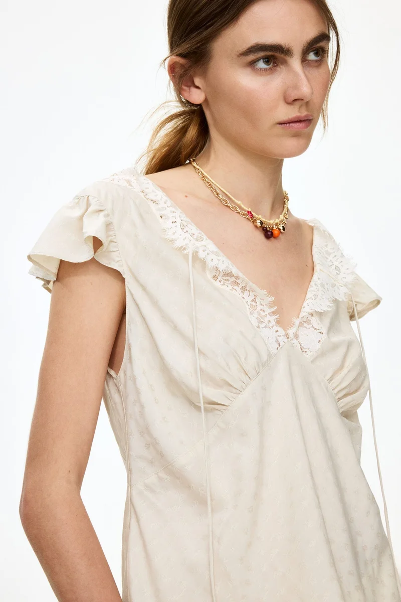 H&M Jacquard-weave top