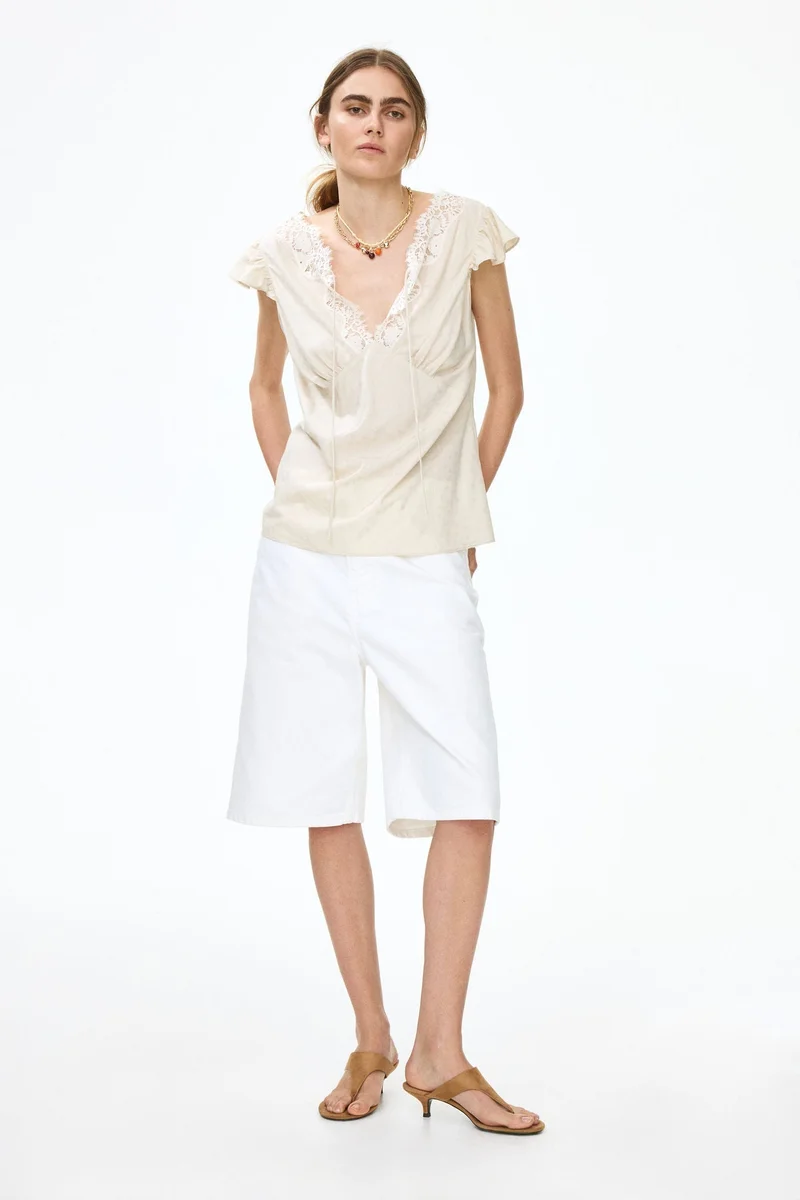 H&M Jacquard-weave top