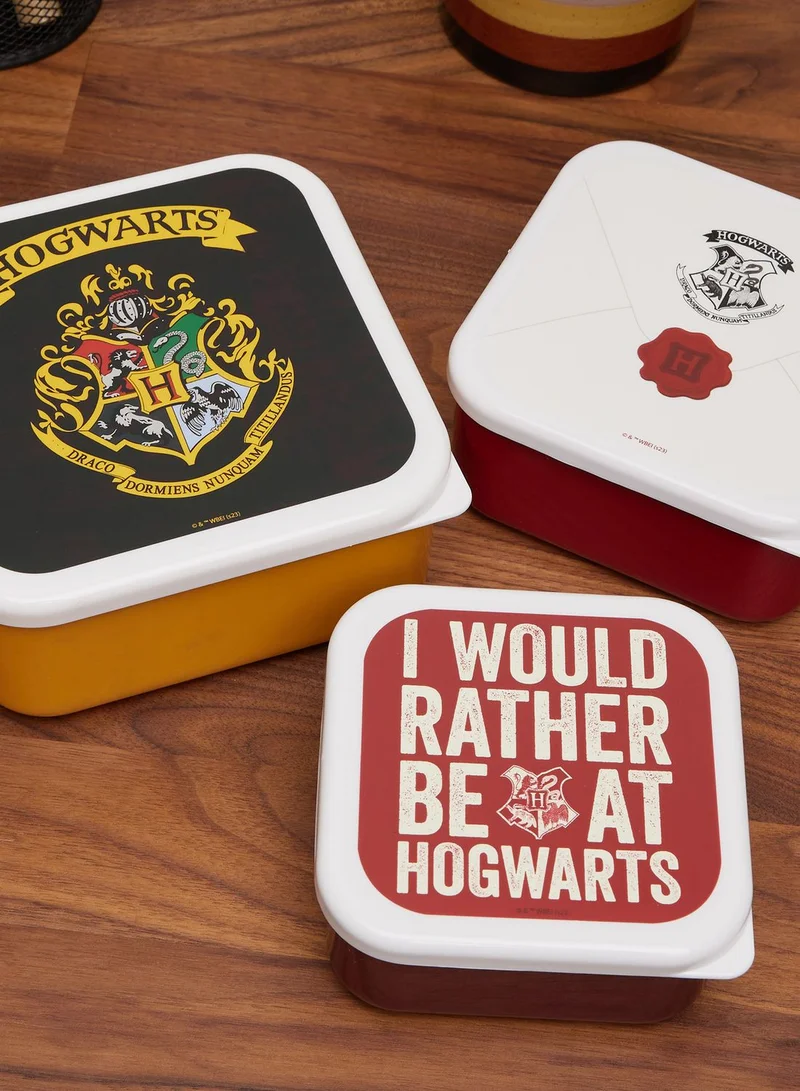 Half Moon Bay Snack Boxes Set Of 3 - Harry Potter (Hogwarts)