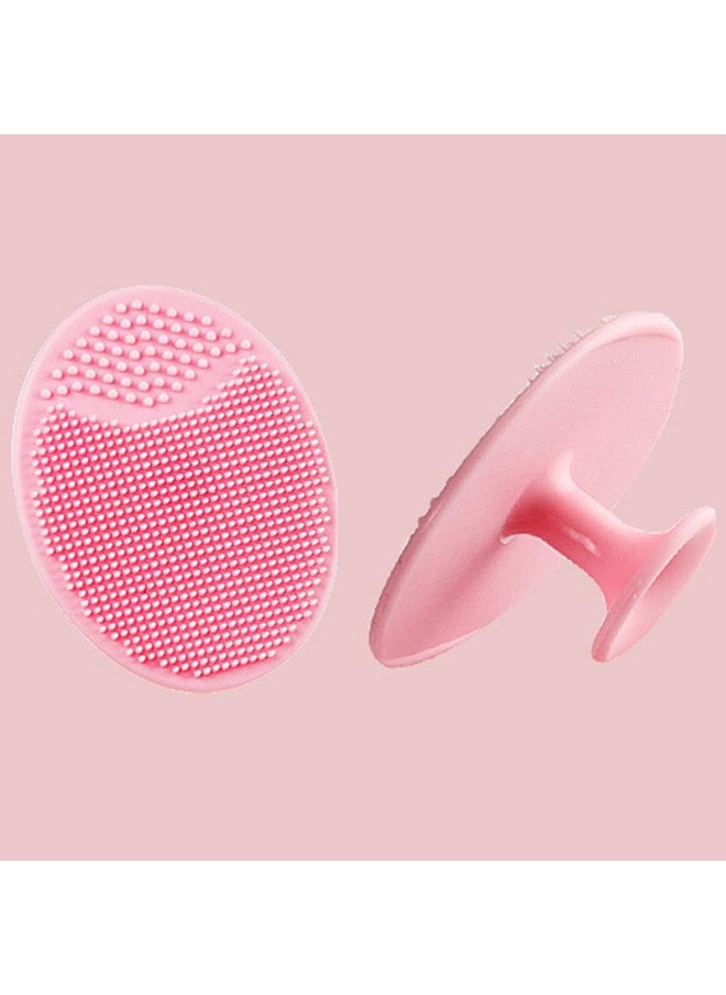 MR LION Face Scrubber Facial Exfoliator Face Scrub Brush Soft Face Brush Silicone Facial Cleansing Brush Face Exfoliator Blackhead Acne Pore Cradle Cap Face Wash Brush For Deep Cleaning Skin 4 Pack  - Image 3