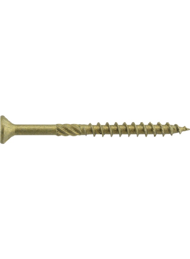 Hillman Power Pro Ceramic Coated Flat Head Premium Exterior Wood Screw Yellow 9 x 3 Inch 5000516  - Image 3