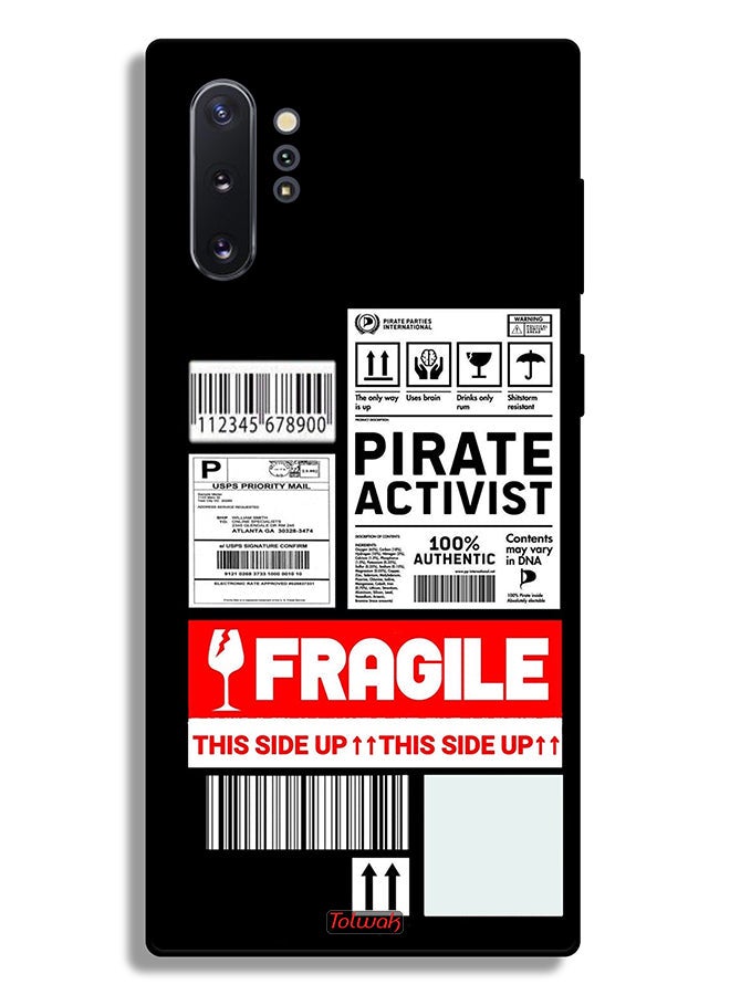 Tolwak Samsung Galaxy Note 10 Plus Protective Case Cover Private Activist Fragile Sticker - Image 2