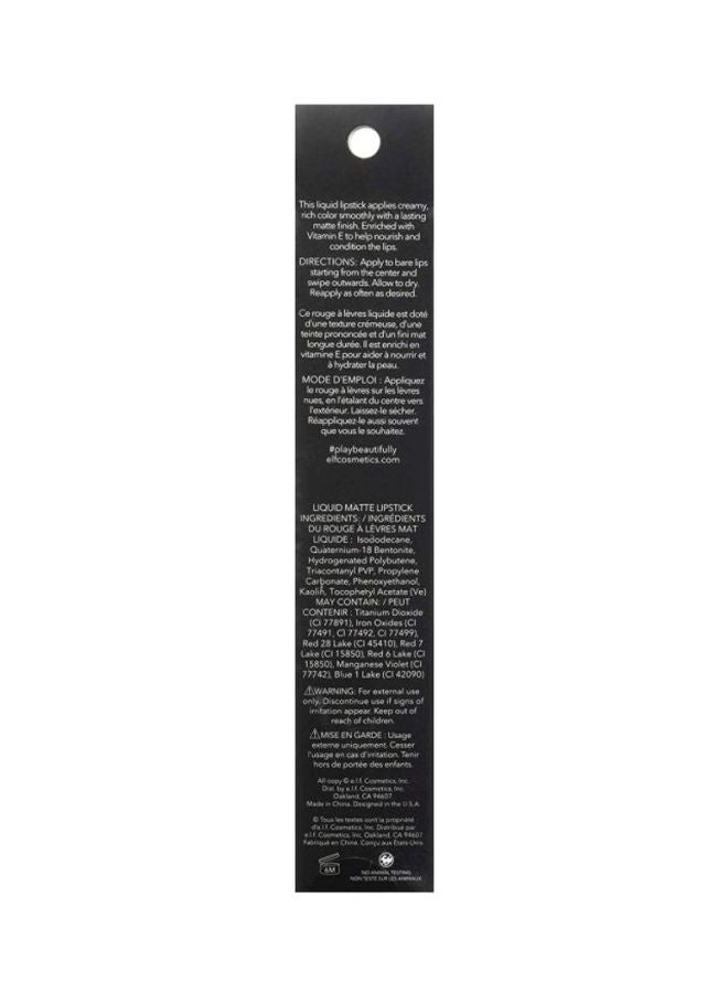 elf Liquid Matte Lipstick 81166 Praline - Image 4