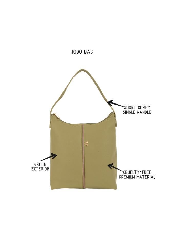Baggit Women Green Hobo Handbag Medium Size | Ladies Stylish Casual Purse Bag - Image 2