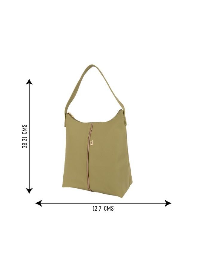 Baggit Women Green Hobo Handbag Medium Size | Ladies Stylish Casual Purse Bag - Image 3