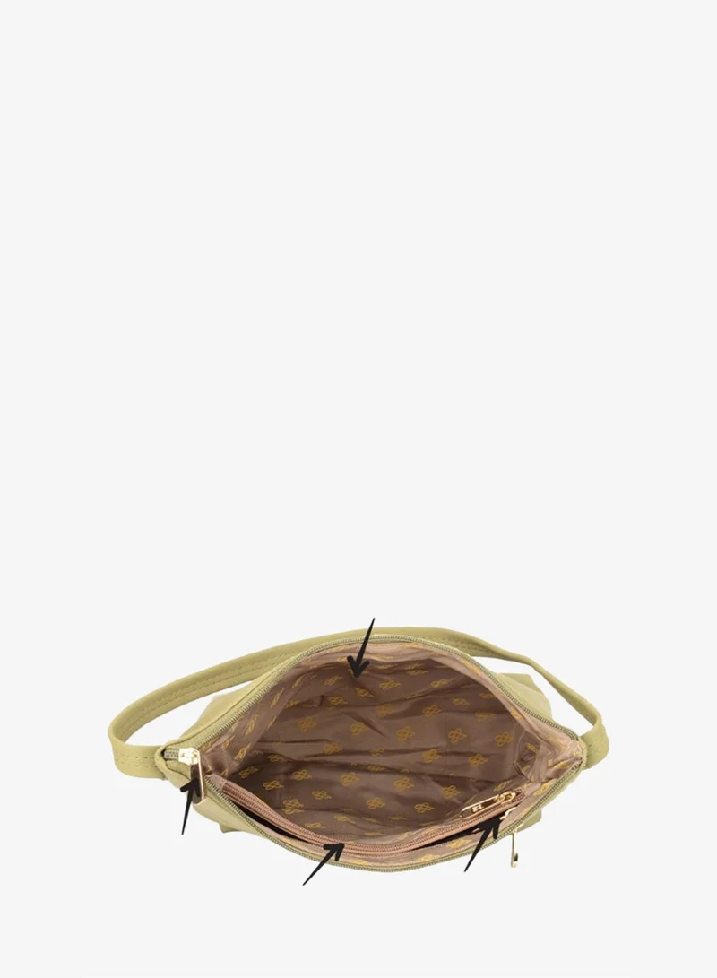 Baggit  Baggit Women Green Hobo Handbag Medium Size | Ladies Stylish Casual Purse Bag for Women | Best Price UAE