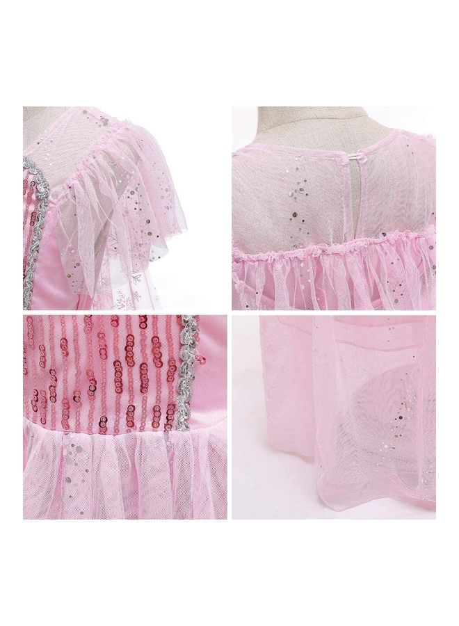 إسكدنيا طقم زي الأميرة التنكري مع ملحقاته من 7 قطع 130سم - Image 5