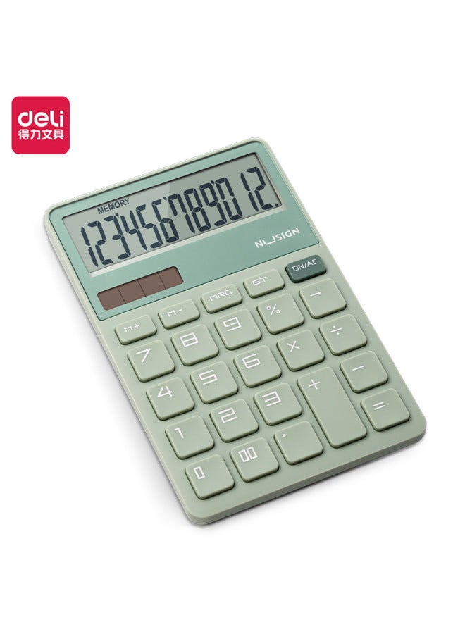 New Sai Ns042 Desktop Calculator Solar Dual Power Computer Fashion Color Student Calculator