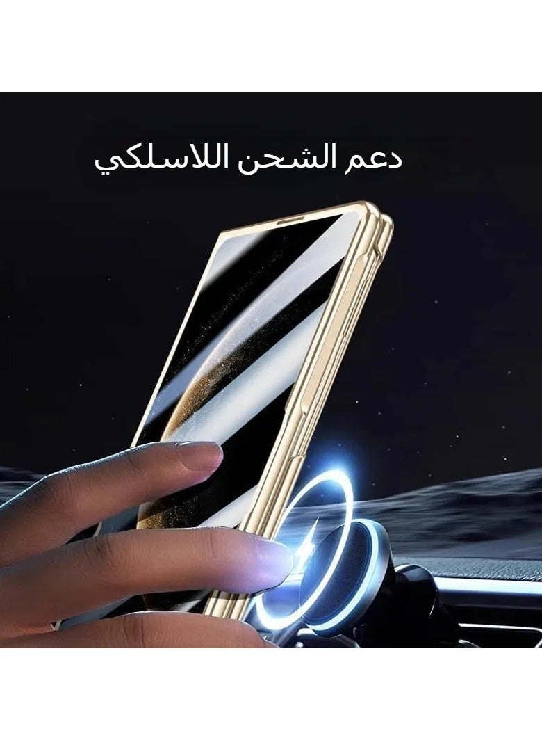 general The magnetic shell is compatible with Huawei Mate X6 shell [built-in screen protector] Metal camera mount, and the electroplated transparent shock-proof cover supports wireless charging - Image 3