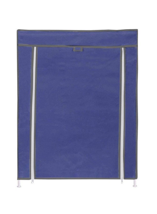 FLIPZON | 4 Shelves Baby Foldable Wardrobe | Non-Woven Fabric Shelves | Blue - Image 3