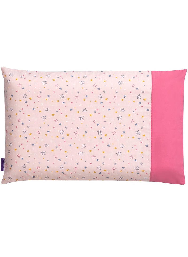 Clevamama ClevaFoam Baby Pillow Case - Pink - Image 1