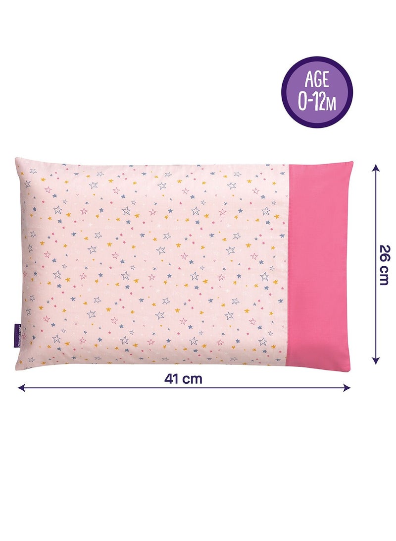 Clevamama ClevaFoam Baby Pillow Case - Pink - Image 3
