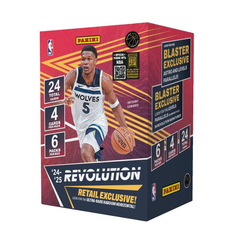 Panini 2024–25 Panini Revolution NBA Basketball Blaster Box – Official NBA Trading Cards – Includes Blaster-Exclusive Parallels, Inserts & Rookie Cards – Panini Retail Edition - Image 1