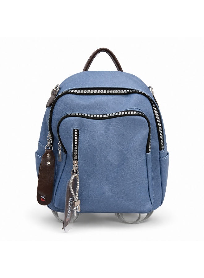 Women’s Convertible Shoulder Bag and Backpack with Multiple Zipper Pockets – Practical Everyday Bag for Work, College, Shopping and Travel - Image 2