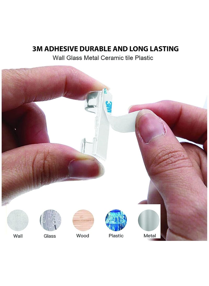 Coralblue - Coralblue Self-Adhesive Cable Management Clips - 75 Pcs Cable Organizer - Cable Holder Durable Wire Management Clips - Cable protector for Office and Home - Pack of 75pcs - Image 1
