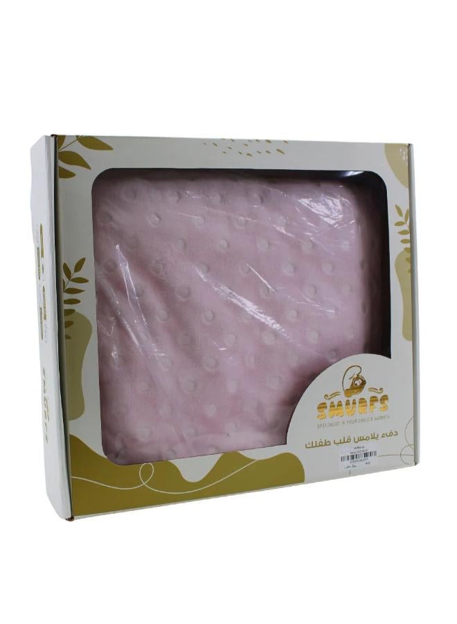 THE SMURFS Velvet Baby Blanket – Circle Pattern - Image 1