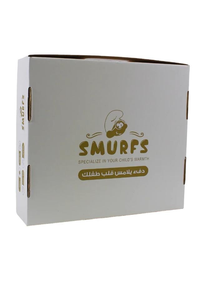 THE SMURFS Velvet Baby Blanket – Circle Pattern - Image 2