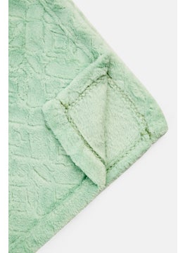 bebe Premium Quality Jacquard Blanket 200 x 220 cm, Light Green  - Image 3