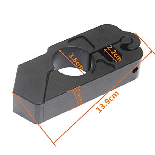 E-Bro® Motorcycle Handlebar Grip Brake Lever Lock,Anti Theft Security Caps-Lock (Black) - Image 4