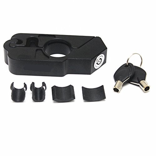 E-Bro® Motorcycle Handlebar Grip Brake Lever Lock,Anti Theft Security Caps-Lock (Black) - Image 3