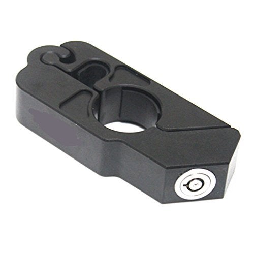 E-Bro® Motorcycle Handlebar Grip Brake Lever Lock,Anti Theft Security Caps-Lock (Black) - Image 2
