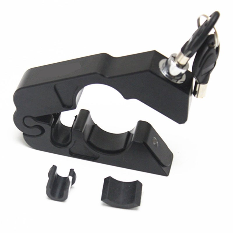 E-Bro® Motorcycle Handlebar Grip Brake Lever Lock,Anti Theft Security Caps-Lock (Black) - Image 5