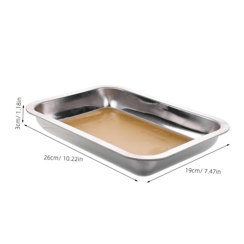 Stainless Steel Dissection Tray with Wax Lining for Biology Laboratory Specimen Handling - Image 3