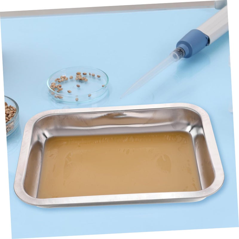 Stainless Steel Dissection Tray with Wax Lining for Biology Laboratory Specimen Handling - Image 5