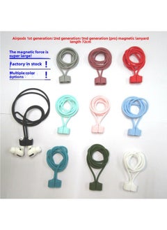 Generic For Apple Airpods2PRO3 Earphone Anti-lost Rope Millet Huawei Earphone Silicone Lanyard TWS Anti-lost Rope-Color:264C Purple (Classic)-Applicable Model:For Apple Wireless Headphones  - Image 3