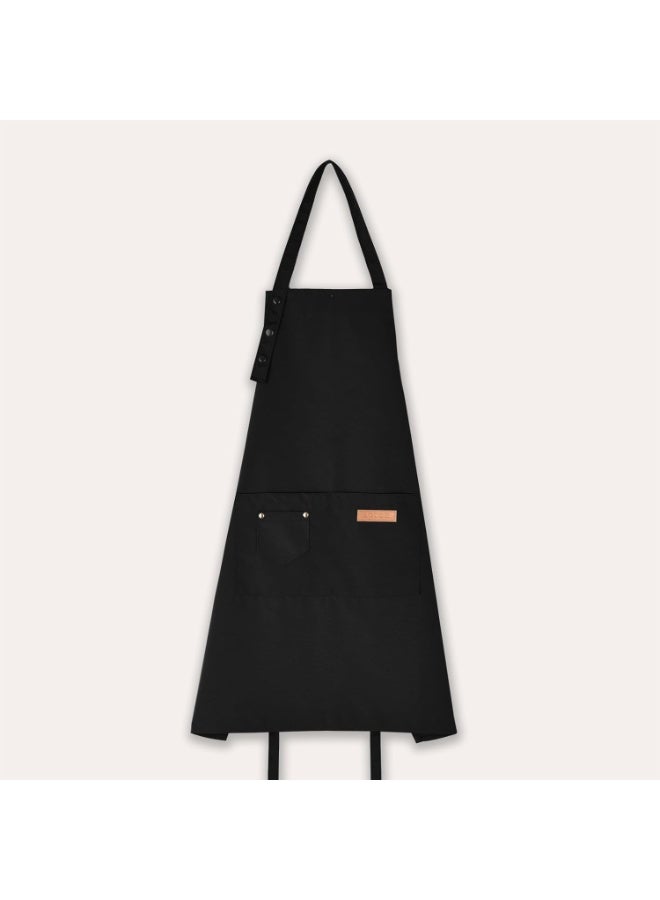 Home Care 2 PCS Professional Chef Apron Set – Adjustable Black Kitchen Aprons with Pockets for Cooking, Baking & BBQ - Image 5