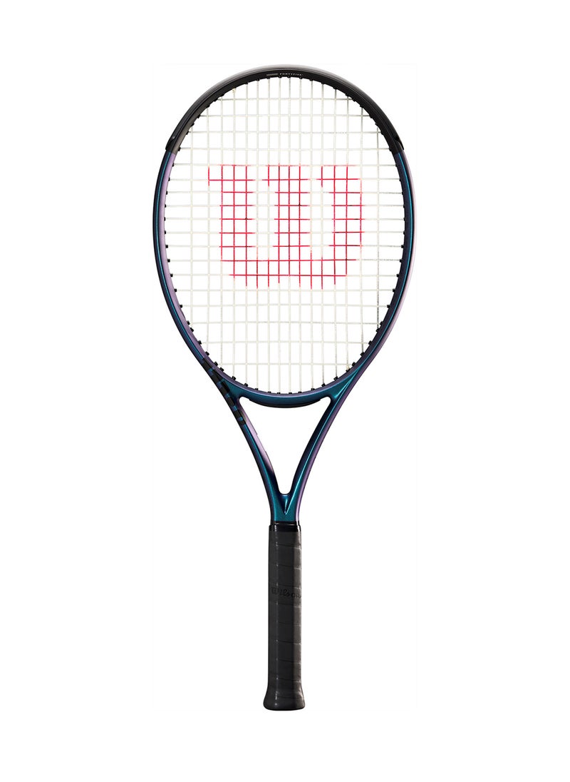 Wilson Ultra 108 V4 Tennis Racket, Head 108, 16X19, Adults, Intermediate/ Advanced - Black/ Blue/ Purple  - Image 1