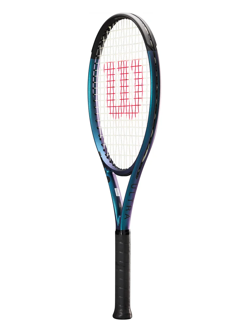 Wilson Ultra 108 V4 Tennis Racket, Head 108, 16X19, Adults, Intermediate/ Advanced - Black/ Blue/ Purple