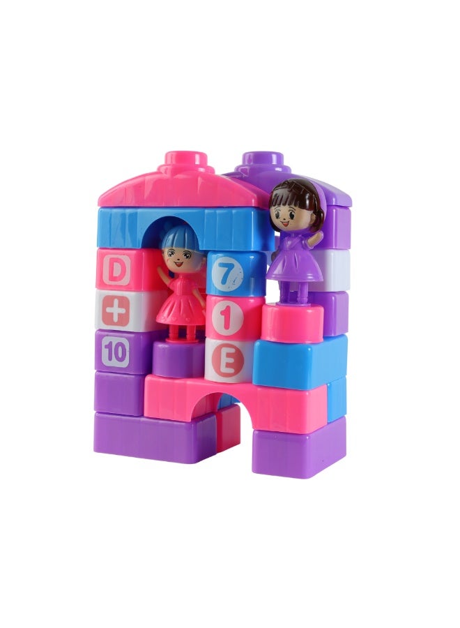 DORA the EXPLORER Children's Building Blocks Set - Dora the Explorer Design - 39 Pieces - Image 2