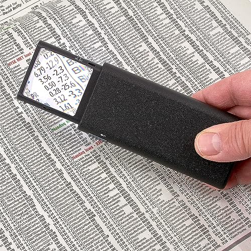 Carson LumiPop 5x Power LED Lighted Slide-Out Aspheric Magnifier (LP-66) , Black - Image 3