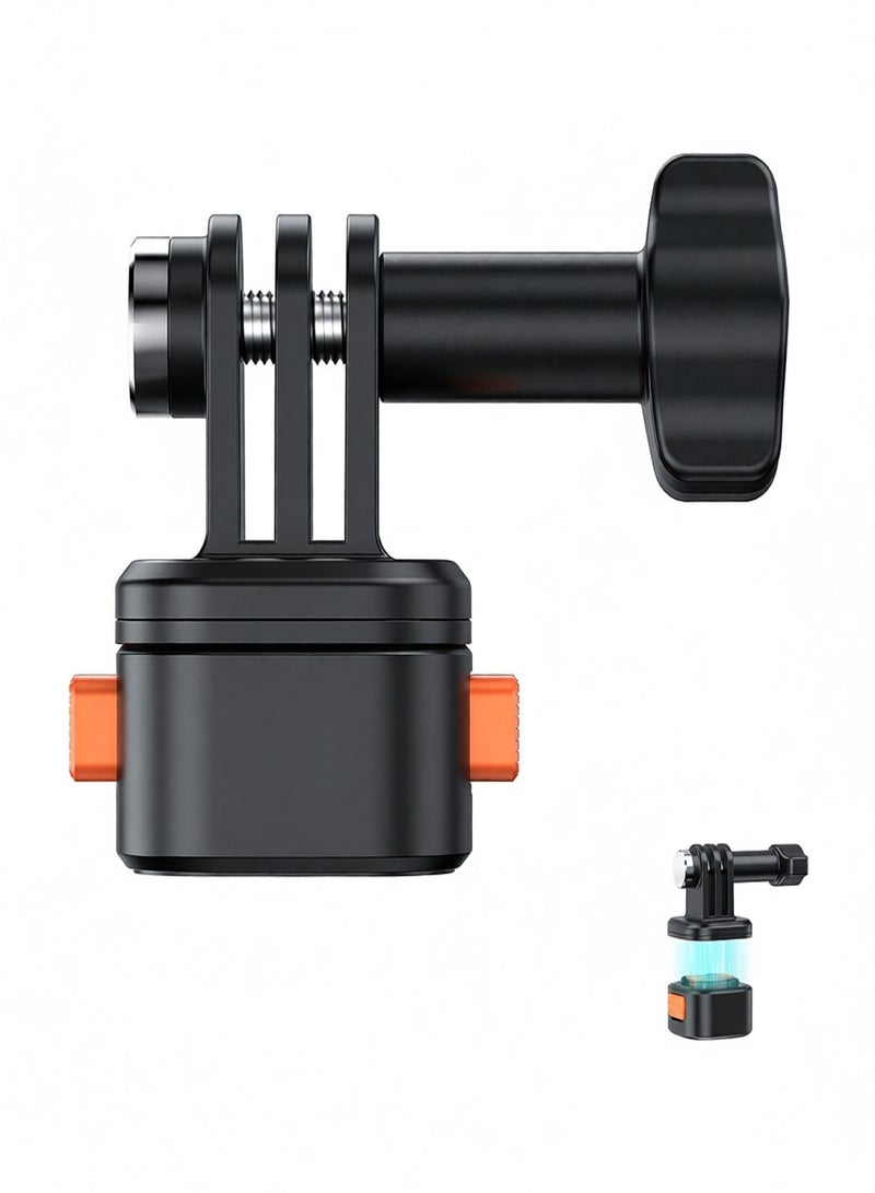 في ار اي جي محول تثبيت مغناطيسي سريع الفك لكاميرات VRIG AC14 Claw الرياضية الصغيرة، مع فتحة لولبية 1/4 بوصة، بديل لكاميرات GoPro Hero 13/12/11/10 - Image 1