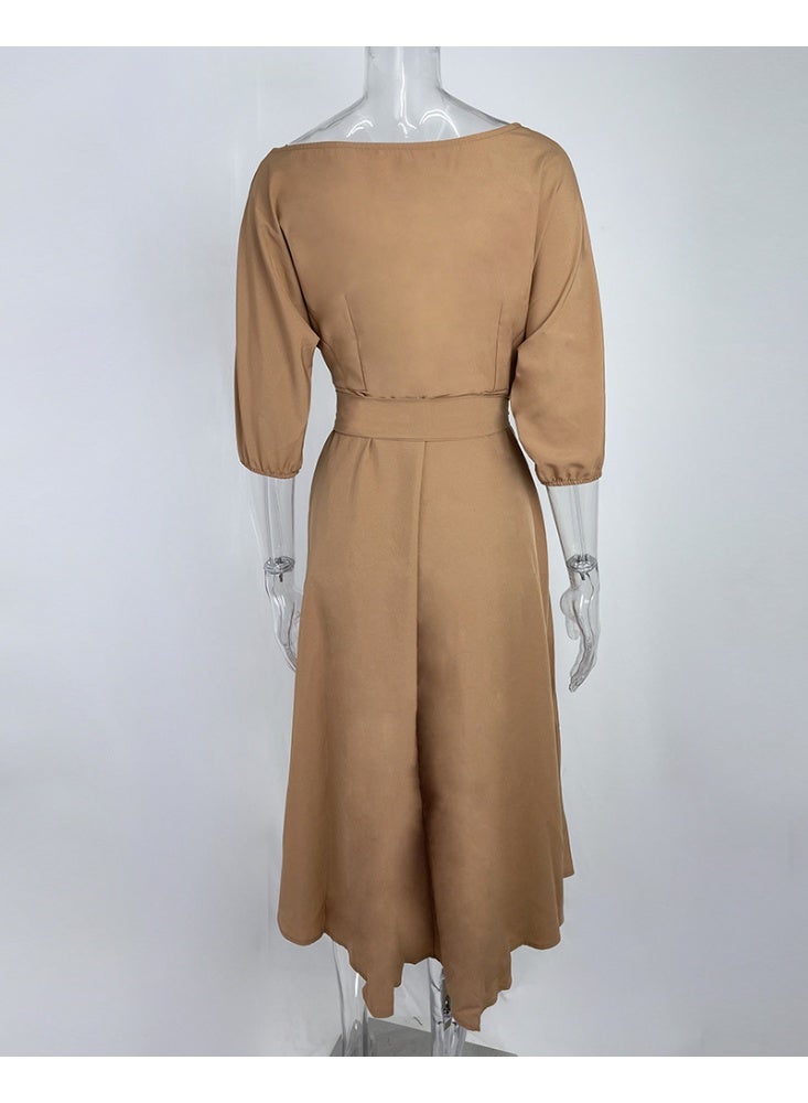 general 2025 - 2026 Strapless A-line Dress with Tight Waist Design - Image 2