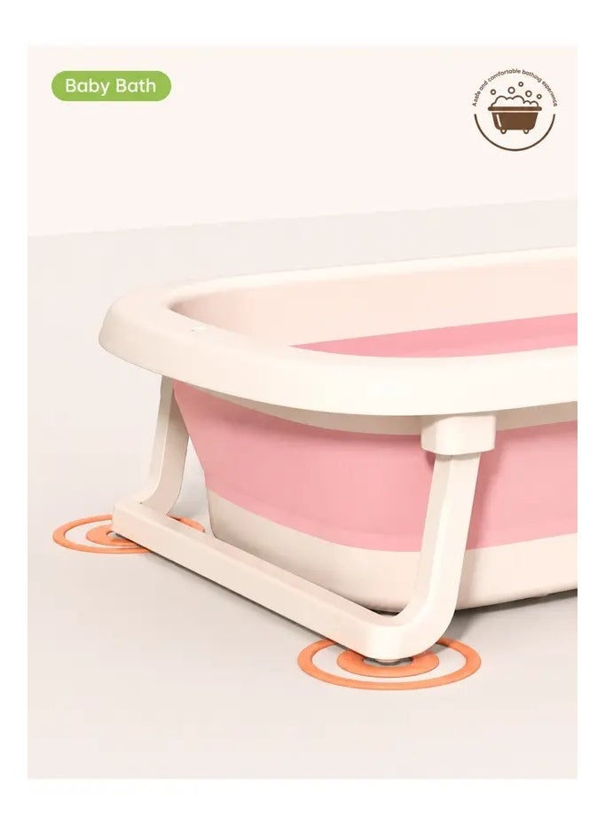 6-in-1 Foldable Baby Bathtub Set with Accessories and Smart Temperature Sensor - Image 3