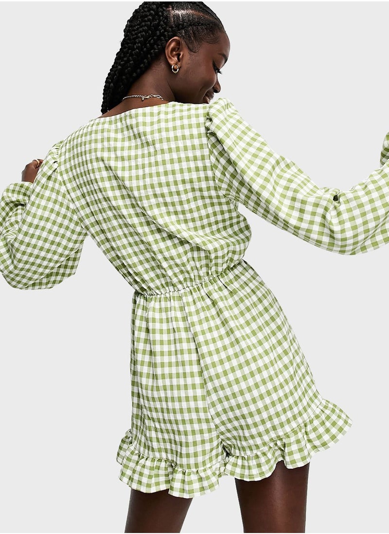 Miss Selfridge - Tie Detail Playsuit - Image 1