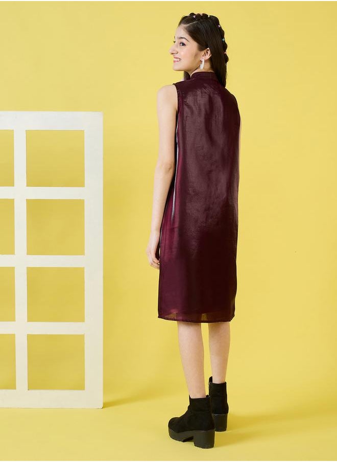 Stylo Bug Pocketed Satin Dress  - Image 4
