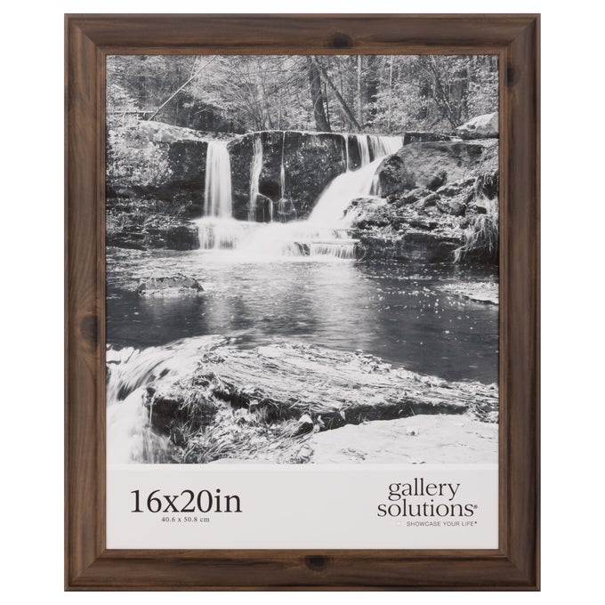 16x20 Wallnut Frame Large Wall Frame Stylish and Versatile Solution Favorite Photos or Artwork Rectangular Frame Single Picture Frame