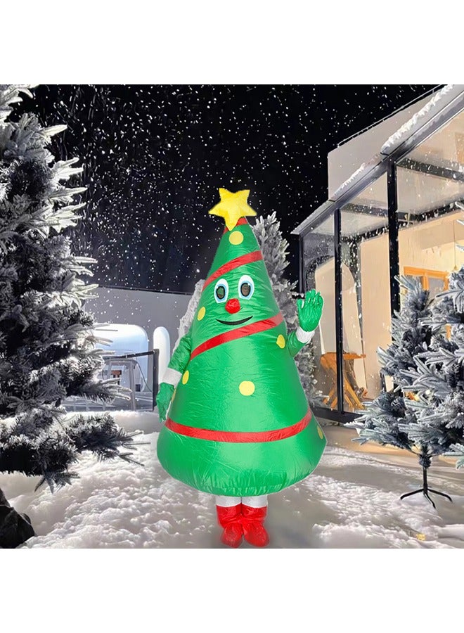 Chrismas Inflatable Costume Full Body Suit Green - Image 4
