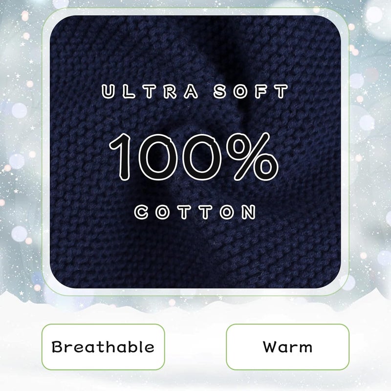 Peecabe Baby Boys Knitted Scarves Warm Toddler Girl Infinity Scarf Kids Soft Chunky Neck Warmer for Fall Winter - Image 5