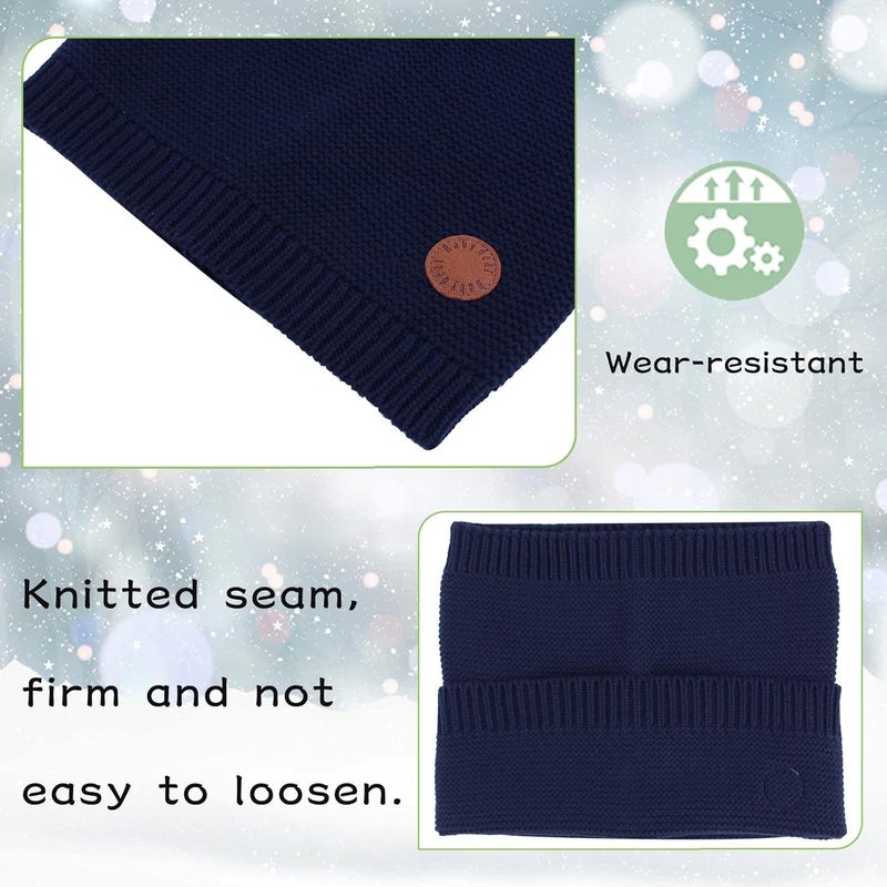 Peecabe Baby Boys Knitted Scarves Warm Toddler Girl Infinity Scarf Kids Soft Chunky Neck Warmer for Fall Winter - Image 4