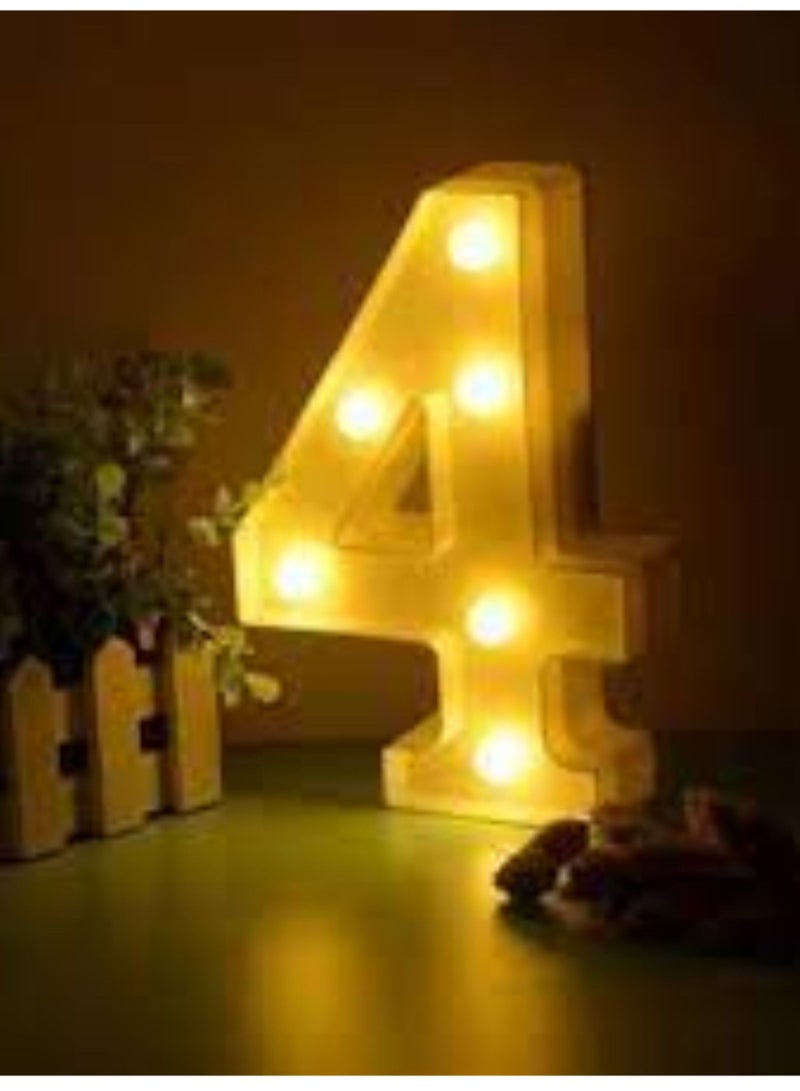 فيتاشيلي أرقام LEDs ، لافتة دائمة للضوء مع لمبات مصباح ليلي أبيض دافئ 4 - Image 2