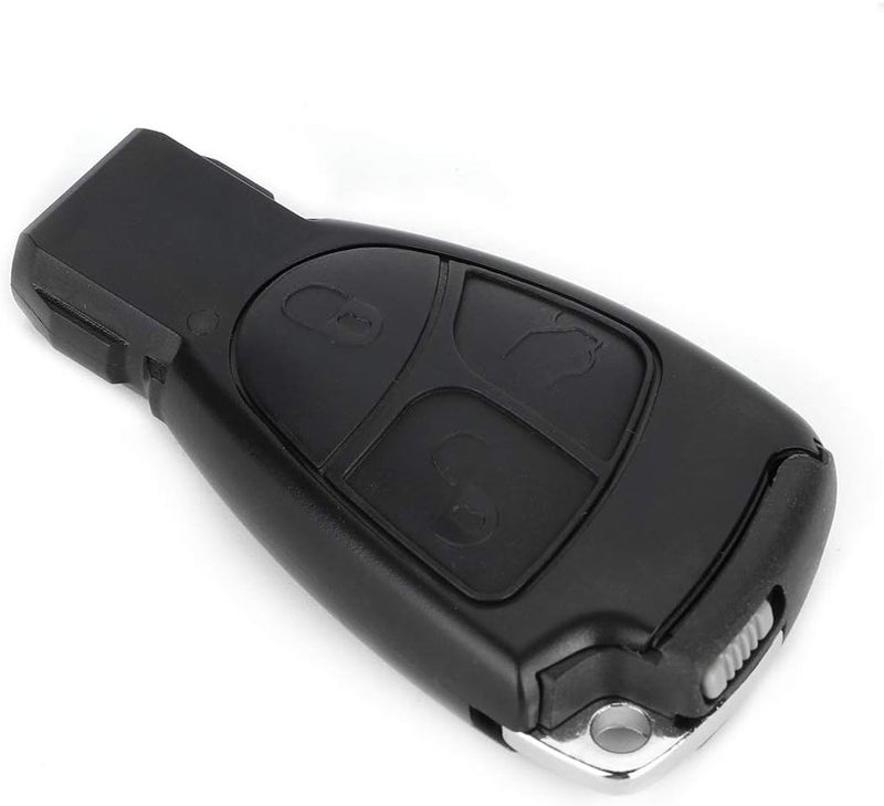 3 Button Car Remote Key Fob Shell Case with Blade, Black, Aftermarket Fit for - Durable ABS Material, Easy Replacement for Worn Keys, Compact and Convenient - Image 4