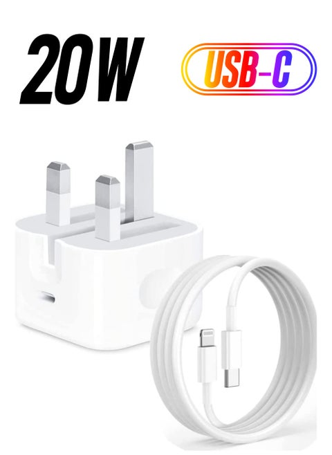 Iphone 13 Pro Max Charger With Usb-C Port 20W White