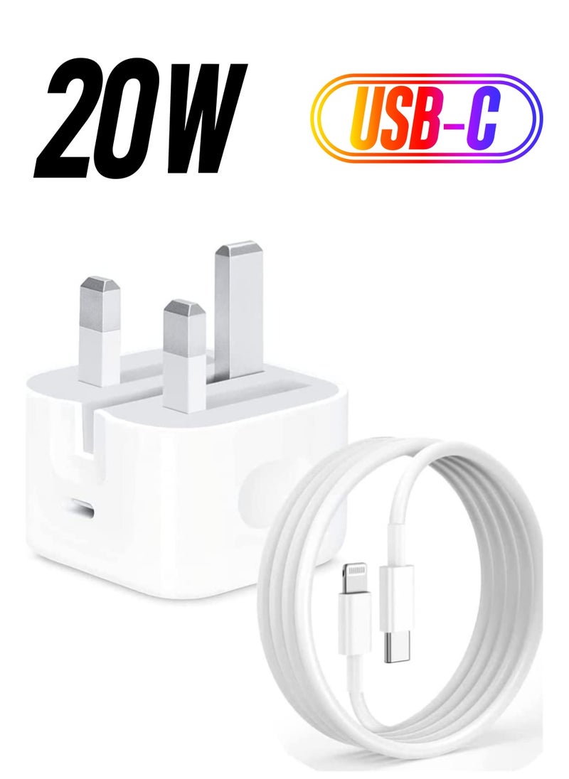 Generic - Iphone 13 Pro Max Charger With Usb-C Port 20W White - Image 1