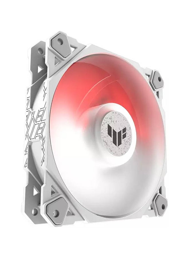 ASUS TUF Gaming TF120 ARGB Case Fan, Aura Sync Compatibility, 12cm Fan Diameter, 1900RPM Max Rotation Speed, 76 CFM Max Airflow, 29 dB Noise Level, White Edition, Triple Pack | 90DA0033-B09030 White - Image 3