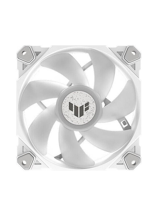 ASUS TUF Gaming TF120 ARGB Case Fan, Aura Sync Compatibility, 12cm Fan Diameter, 1900RPM Max Rotation Speed, 76 CFM Max Airflow, 29 dB Noise Level, White Edition, Triple Pack | 90DA0033-B09030 White - Image 5